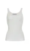 Gabriela Hearst Alicia Knit Tank Top In Ivory Merino Wool In Ivory