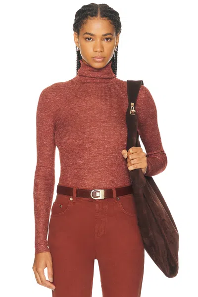 Gabriela Hearst Alonda Turtleneck Sweater In Brown