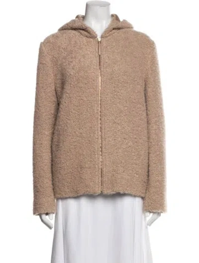 Pre-owned Gabriela Hearst Alpaca Jacket In Brown