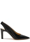 Gabriela Hearst Amari 90 Leather Slingback Pumps In Black