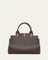 Gabriela Hearst Amethyst Small Leather Tote Bag