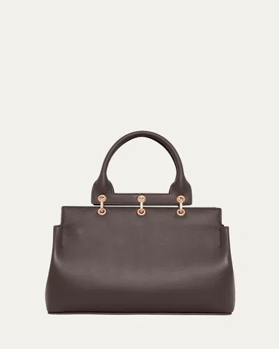 Gabriela Hearst Amethyst Small Leather Tote Bag
