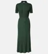 Gabriela Hearst Amor Cashmere And Silk Midi Dress In Green