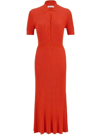 Gabriela Hearst Amor Dress In Orange