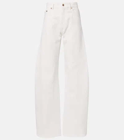 Gabriela Hearst Amoret Barrel-leg Jeans In White