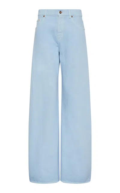 Gabriela Hearst Amoret Barrel-leg Jeans In Blue