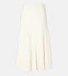 Gabriela Hearst Amy Cashmere And Wool-blend Midi Skirt In White