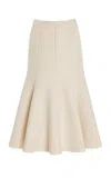 Gabriela Hearst Amy Skirt In Ivory Recycled Cashmere Felt In Ivory