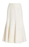 Gabriela Hearst Amy Skirt In Ivory Recycled Cashmere Felt In Ivory