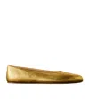 Gabriela Hearst Andre Ballet Flats In Gold