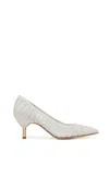 Gabriela Hearst Andrea Braided Pump In Pearlized White Leather In Pearlized White