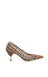 Gabriela Hearst Andres Braided Pump In Cognac Multi Leather In Cognac Multi
