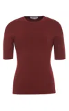 Gabriela Hearst Andrius Knit Top In Burnt Sienna Merino Wool In Red