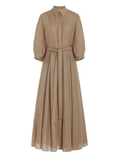 GABRIELA HEARST ANDY BELTED MIDI SHIRT DRESS