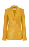 Gabriela Hearst Angela Blazer In Cadmium Yellow Virgin Wool In Cadmium Yellow