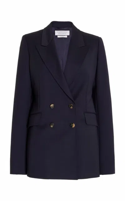 GABRIELA HEARST ANGELA BLAZER IN DARK NAVY WOOL