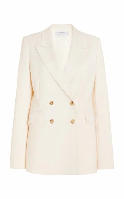 Gabriela Hearst Angela Blazer In Ivory Wool