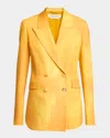 Gabriela Hearst Angela Dyed Wool Blazer In Yellow