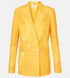 Gabriela Hearst Angela Dyed Wool Blazer In Yellow