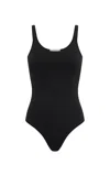 Gabriela Hearst Anjea Knit Silk Bodysuit In Black