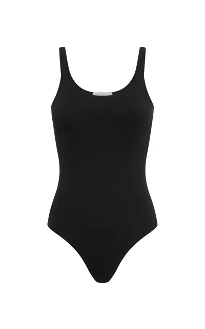 GABRIELA HEARST ANJEA KNIT BODY IN BLACK SILK