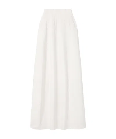 Gabriela Hearst Annamaria Silk Maxi Skirt In White