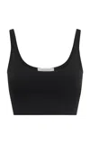 Gabriela Hearst Anona Silk Crop Top In Black