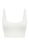 Gabriela Hearst Anona Silk Crop Top In Ivory