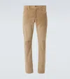 Gabriela Hearst Anthony Suede Straight Pants In Beige