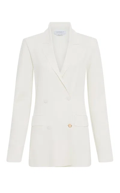 GABRIELA HEARST APHAIA KNIT JACKET IN IVORY SILK