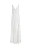 Gabriela Hearst Apuleius Lace Dress In Ivory Silk Crepe In Ivory