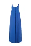 Gabriela Hearst Aras Maxi Dress In Cobalt Linen Silk In Blue