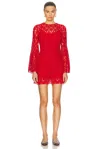 Gabriela Hearst Archie Dress In Scarlet Red