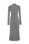 Gabriela Hearst Ardor Knit Maxi Dress In Heather Grey Cashmere Silk In Heather Grey