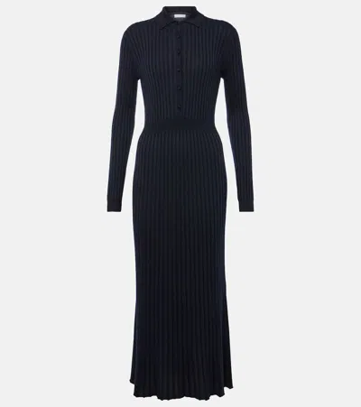 GABRIELA HEARST ARDOR SILK AND CASHMERE MIDI DRESS