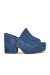 Gabriela Hearst Ares Mule In Medium Blue