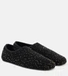 Gabriela Hearst Aris Embellished Knitted Ballet Flats In Black