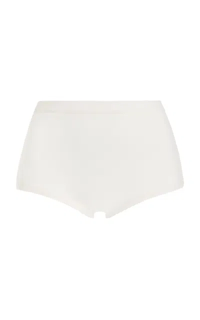 GABRIELA HEARST ARIS KNIT SHORT IN IVORY MERINO WOOL