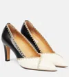 Gabriela Hearst Women's Aster Two-tone Leather Pumps In Cream Multi