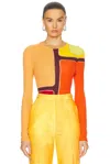 Gabriela Hearst Atreus Colorblock Wool Cashmere Sweater In Multi
