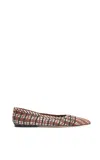 Gabriela Hearst Aurora Braided Flat Shoe In Cognac Multi Leather In Cognac Multi