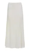 Gabriela Hearst Aurora Knit Skirt In Ivory Merino Wool In Ivory