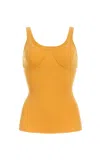 Gabriela Hearst Aurora Knit Tank Top In Yellow Merino Wool In Yellow