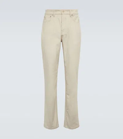 Gabriela Hearst Austin Tapered Corduroy Pants In Ecru