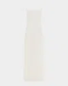 Gabriela Hearst Avebury Double Plissé Midi Slip Dress In Sky