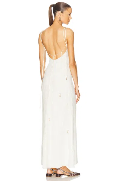 Gabriela Hearst Avebury Silk-plissé Maxi Dress In Ivory
