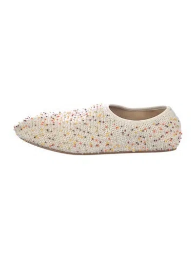 Pre-owned Gabriela Hearst Ballet Flats In Neutral