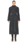 Gabriela Hearst Barring Plush Wool-blend Coat In Dark Grey