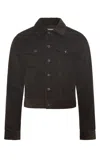 Gabriela Hearst Barry Trucker In Chocolate Cashmere Corduroy In Brown