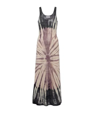 Gabriela Hearst Beca Tie-dye Dress In Brown